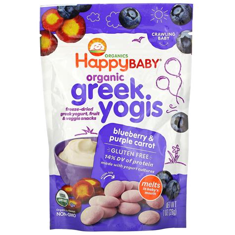 greek yogis|Happybaby Organic Greek Yogis Blueberry & Purple。